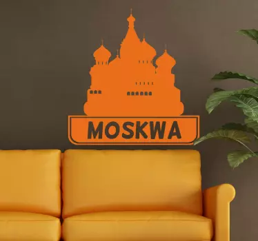 Naklejka dekoracyjna miasta Moskwa - TenStickers