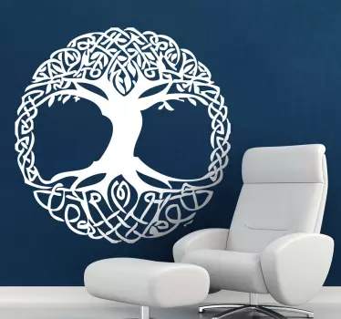 Vinilo decorativo árbol celta - TenVinilo