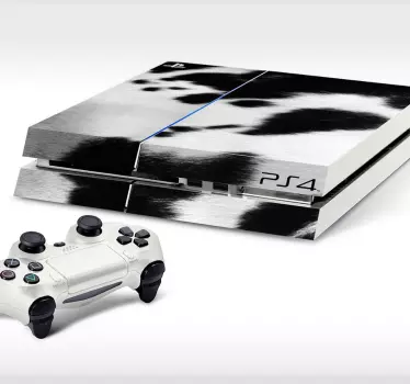 Vinilo para PS4 piel de vaca - TenVinilo