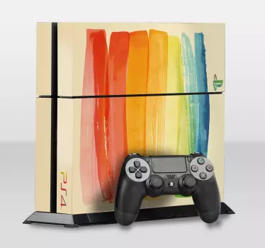 Painted Canvas PlayStation 4 Skin - TenStickers