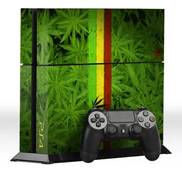 Sticker PlayStation cannabis - TenStickers