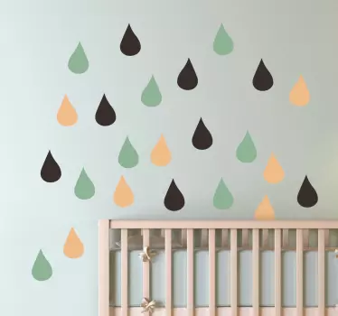 Colour Drops Wall Decals - TenStickers