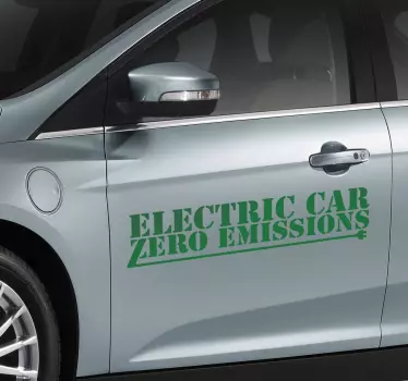 Sticker decorativo zero emisiones - TenVinilo