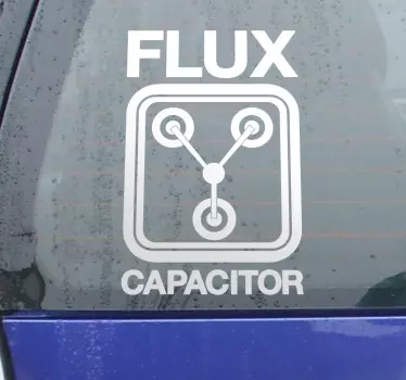 Sticker flux capacitor - TenStickers
