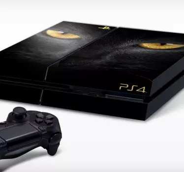 Black Feline PlayStation 4 Skin - TenStickers