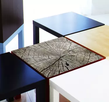 Tischaufkleber Holzoptik IKEA - TenStickers