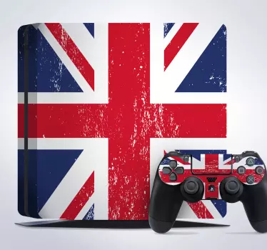 Vinilo para PS4 Bandera UK - TenVinilo