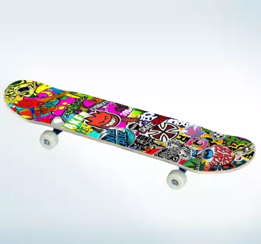 Skateboard Decorative Sticker - TenStickers