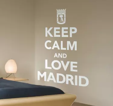Wandtattoo Madrid Text keep calm - TenStickers