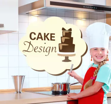 Sticker cake design taart - TenStickers