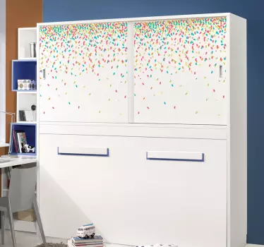 Sticker armoire confetti - TenStickers
