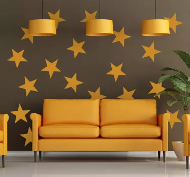 žvaigždžių dekoratyviniai sienų lipdukai - „Tenstickers“