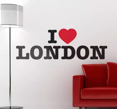 Sticker I love London Londres - TenStickers