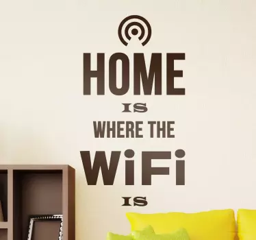 Sticker home wifi - TenStickers