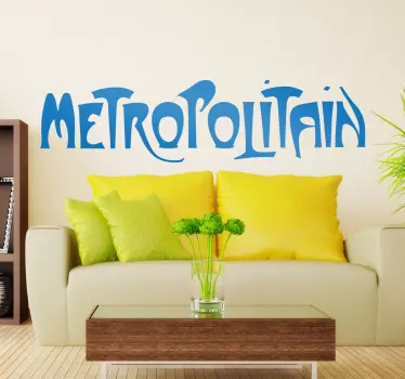 Naklejka metro Metropolitain - TenStickers