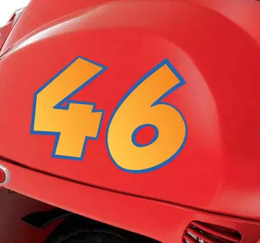 Motorbike Nummer Stickers - TenStickers