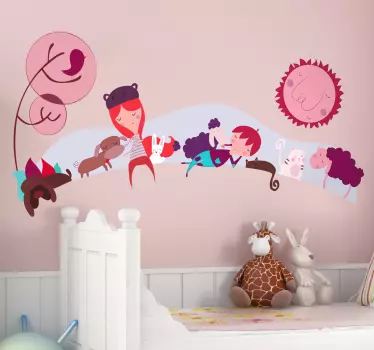 Kinderkamer sticker met dieren - TenStickers