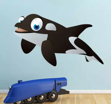 Sticker enfant animal baleine - TenStickers