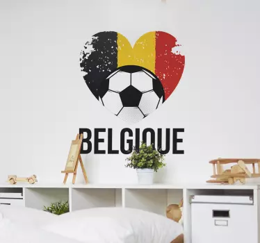 Sticker mural Foot Belgique - TenStickers