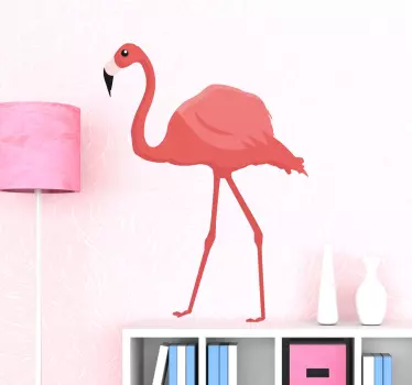 Autocolant roz de perete flamingo - TenStickers