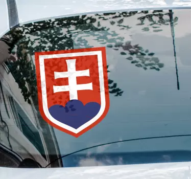 Nálepka na auto Slovenský erb - Tenstickers