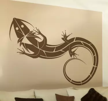 Adhesivo decorativo ilustración lagarto - TenVinilo