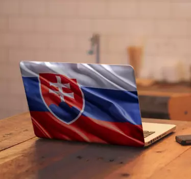 Nálepka vejúca Slovenská vlajka - Tenstickers