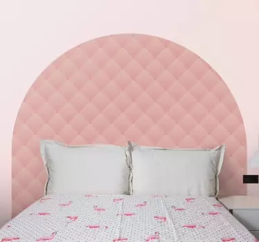 Sticker Tête de lit arquée rose - TenStickers