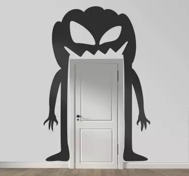 Naklejka na ścianę Halloween Drzwi potwora - TenStickers