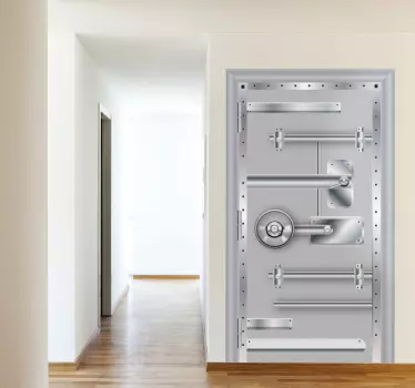 Autocolant ușa bolții metalice - TenStickers