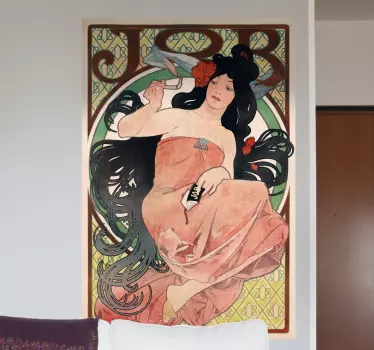 Vinil decorativo Alfons Mucha art nouveau - TenStickers