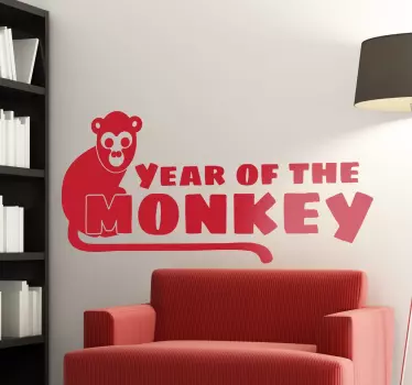 Year of the Monkey Sticker - TenStickers