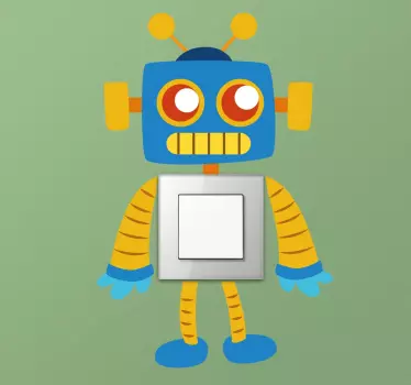 Kids Robot Switch Sticker - TenStickers