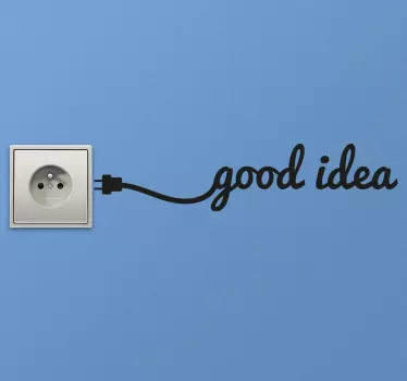 Lichtschakelaar Sticker Good Idea! - TenStickers