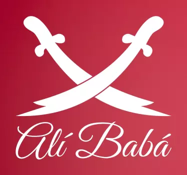 Sticker mural épées Ali Baba - TenStickers