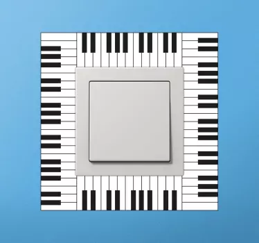 Klaver tastatur klistermærke - TenStickers