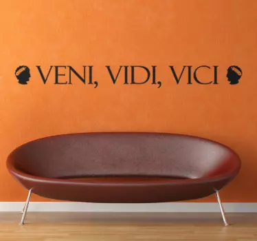 Sticker mural Veni Vidi Vici - TenStickers