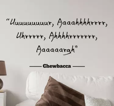 Naklejka na ścianę Chewbacca - TenStickers