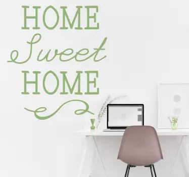 Sticker texte Home sweet home - TenStickers