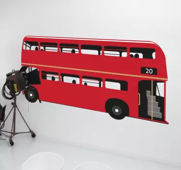 Bus londyński naklejka ścienna - TenStickers