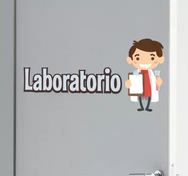 sticker laboratoire - TenStickers