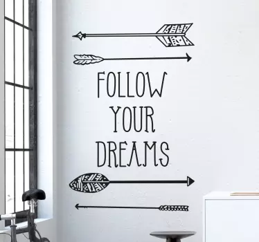 Follow Your Dreams Sticker - TenStickers