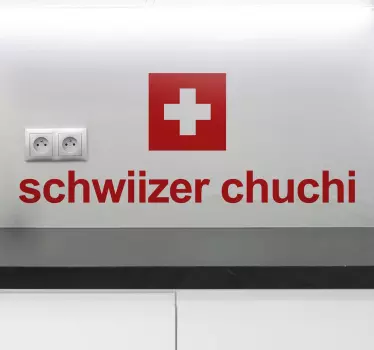 Wandtattoo schwiizer chuchi - TenStickers