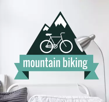Mountain Biking Sticker - TenStickers