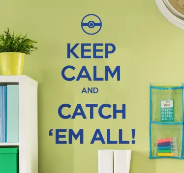 Keep Calm Pokemon Wall Sticker - TenStickers