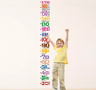 sticker mètre coloré pour enfants - TenStickers