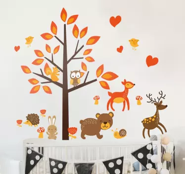 Autumn Forest Wall Decal - TenStickers