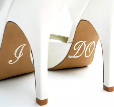 Hochzeitsaufkleber Schuhe I DO - TenStickers