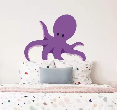 Octopus and Stars Wall Sticker - TenStickers