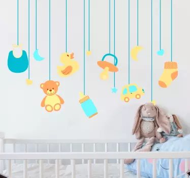 Sticker bébé jouets suspendus - TenStickers